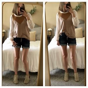 OPEN ROADS CONTRAST COLOR BLOCK TOP